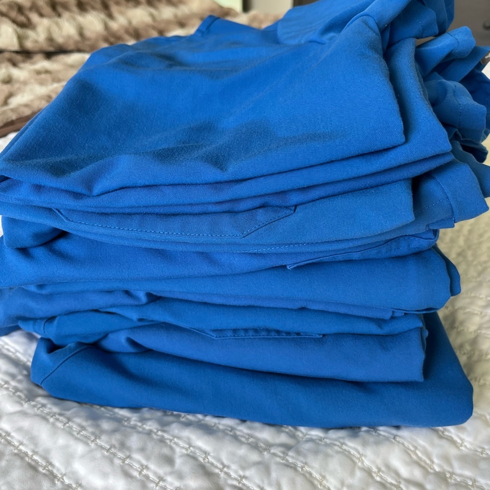 Figs Scrubs 7- Piece Lot Royal Blue